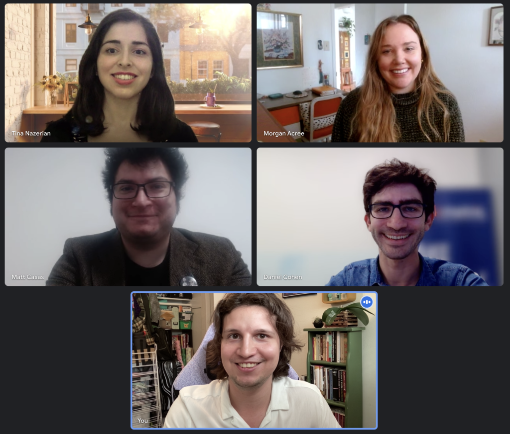 RedShift Writers Team Celebrating 10 years over Google Meet